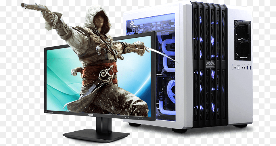 Gaming Pc Transparent, Computer Hardware, Electronics, Hardware, Monitor Free Png