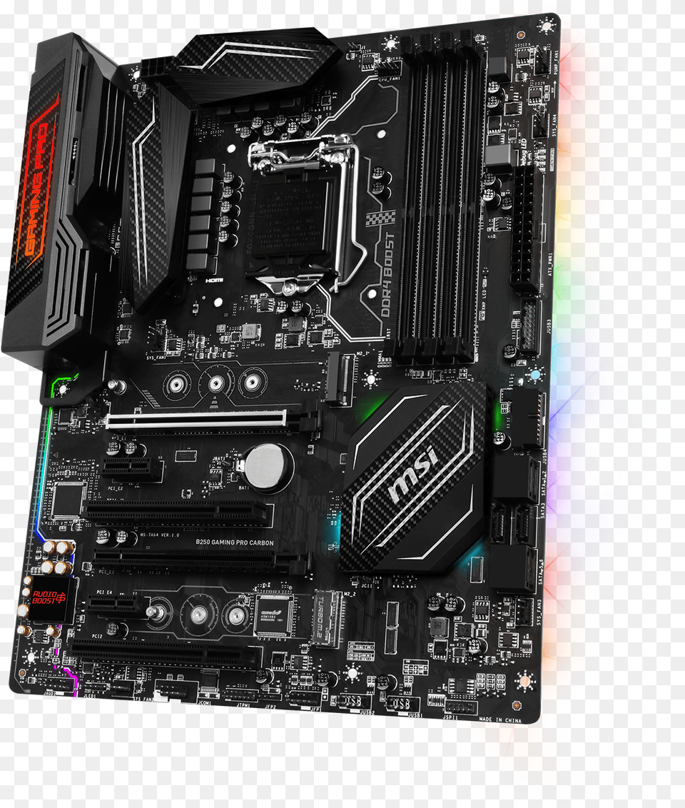 Gaming Pro Carbon 3d2 Rainbow, Computer Hardware, Electronics, Hardware, Printed Circuit Board Png Image