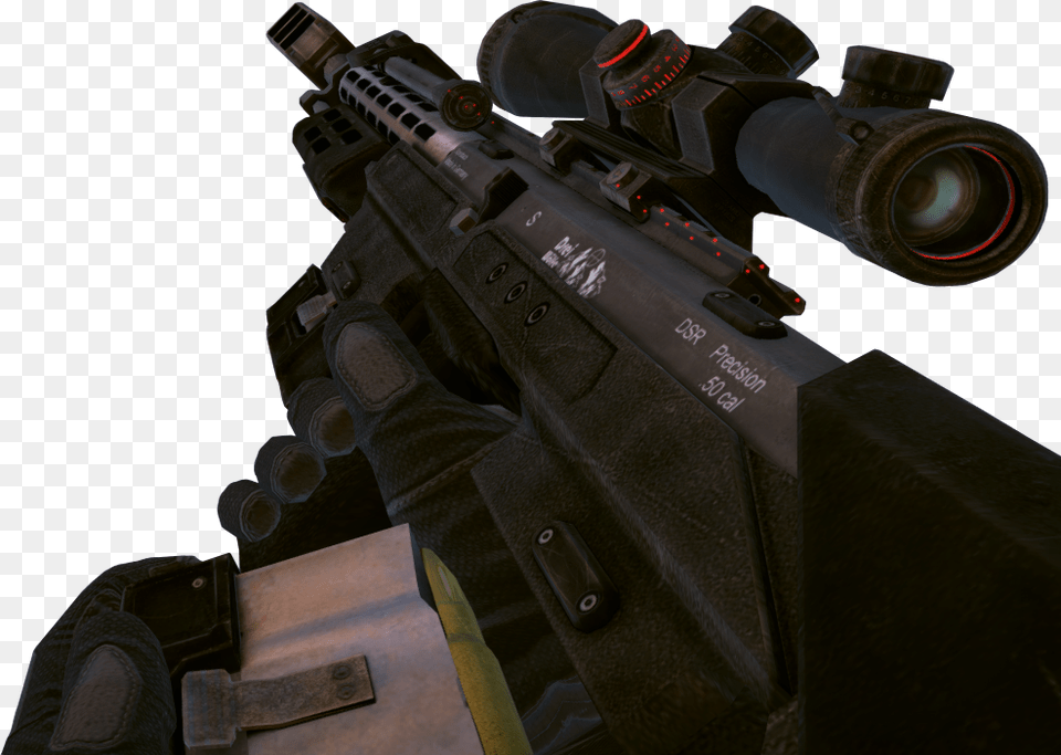 Gaming Transparent Black Ops 2 Sniper Bo2 Dsr 50, Firearm, Gun, Rifle, Weapon Free Png