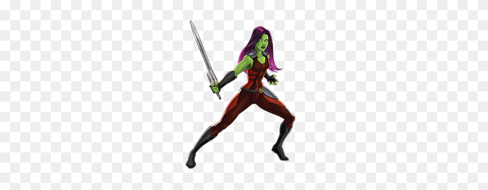 Gamora Guardians Of The Galaxy Characters Marvel Hq, Weapon, Sword, Adult, Person Free Png Download