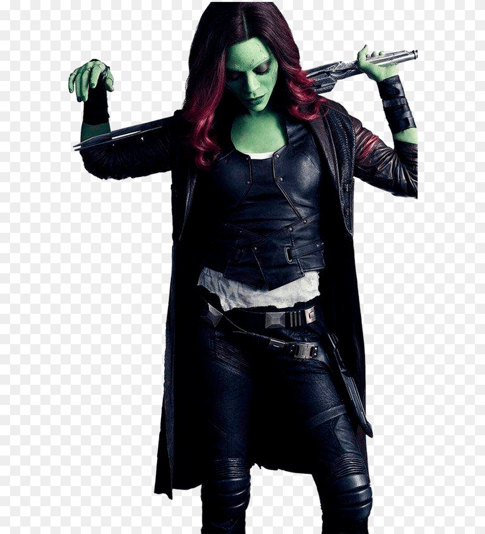 Gamora Pic Avengers Infinity War Female Characters, Woman, Person, Coat, Clothing Free Transparent Png