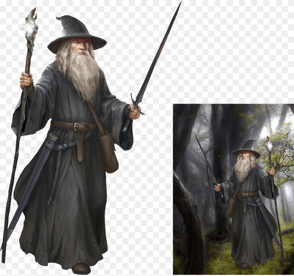 Gandalf, Sword, Weapon, Fashion, Adult Free Png