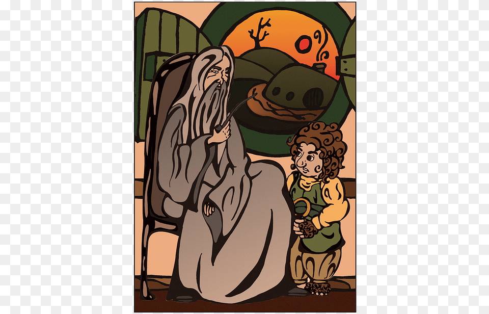 Gandalf, Book, Comics, Publication, Baby Free Png