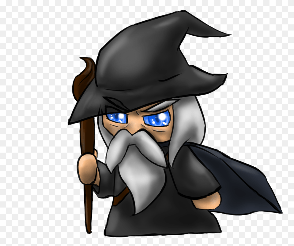 Gandalf Chibi, Baby, Person, Book, Comics Png Image