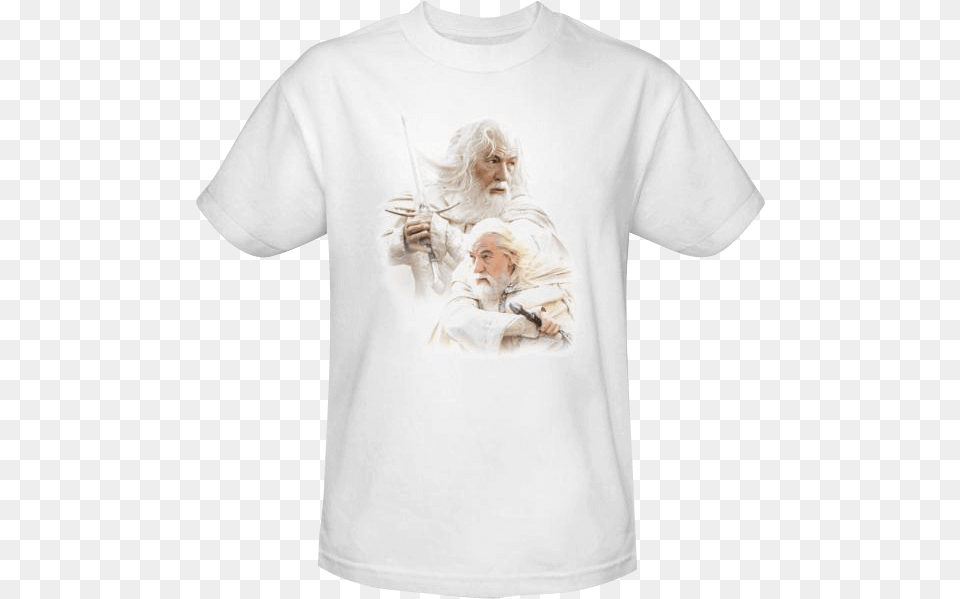 Gandalf The White T Shirt Nebraska T Shirts, Clothing, T-shirt, Adult, Male Free Png Download