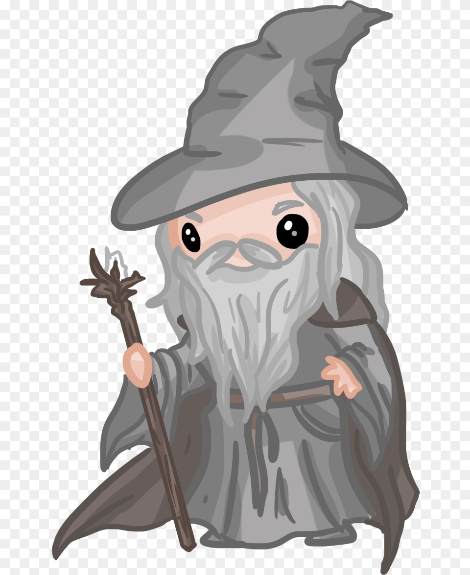 Gandalf Wizard Chibi Gandalf Chibi, Face, Head, Person, Animal Free Png