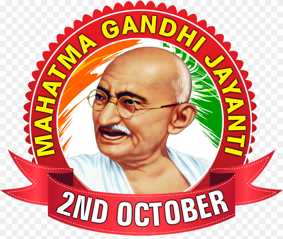 Gandhi Jayanthi 2nd October Logo And Birthday Poster, Accessories, Glasses, Face, Head Free Transparent Png