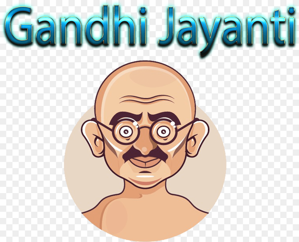 Gandhi Jayanti Clipart 2 October Gandhi Jayanti, Face, Head, Person, Photography Png Image