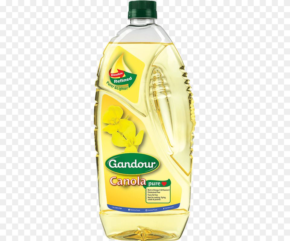 Gandour Canola Oil Plastic Bottle, Cooking Oil, Food, Ketchup Png Image