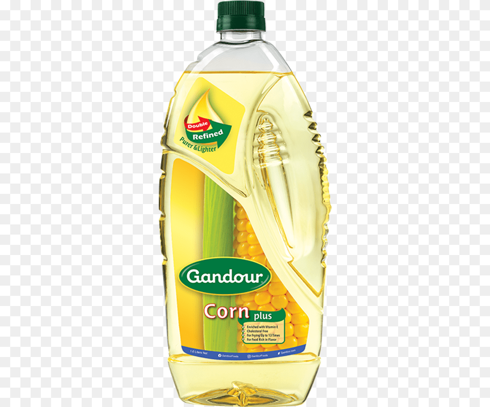 Gandour Corn Plus Oil Cholesterol Free 16 L, Cooking Oil, Food, Ketchup Png Image