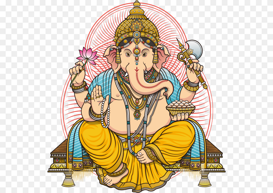 Ganesh, Art, Person, Drawing Free Png