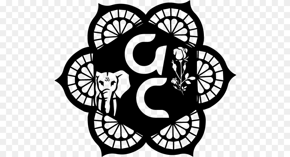 Ganesh Cartel Logo Small Black0 Mandala Vector, Gray Free Png Download