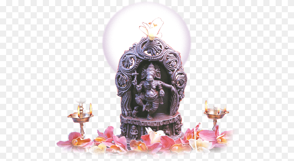Ganesh Chaturthi, Altar, Prayer, Plant, Flower Arrangement Png