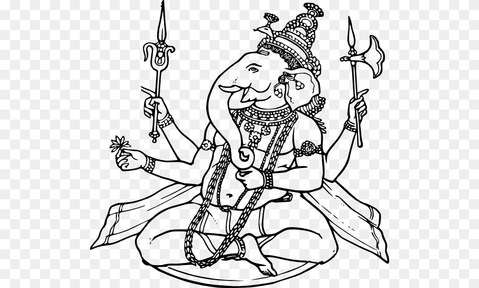 Ganesh Svg, Person, Art, Drawing Png Image