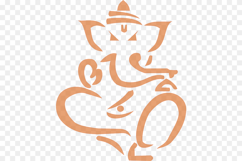 Ganesha Transparent Ganesha, Pottery, Stencil, Animal, Fish Free Png Download