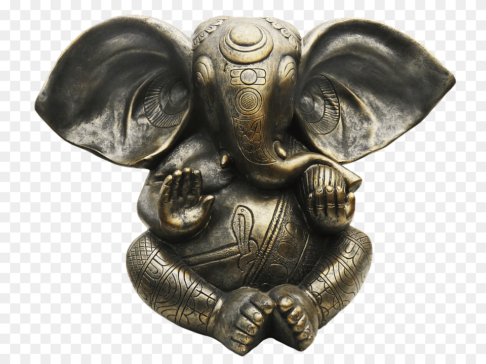Ganesha Bronze, Figurine, Accessories, Art Png Image