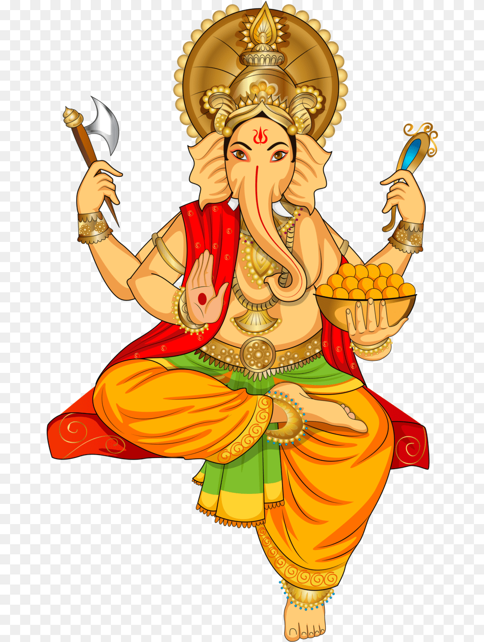 Ganesha Clipart Background Ganpati, Adult, Wedding, Person, Female Png