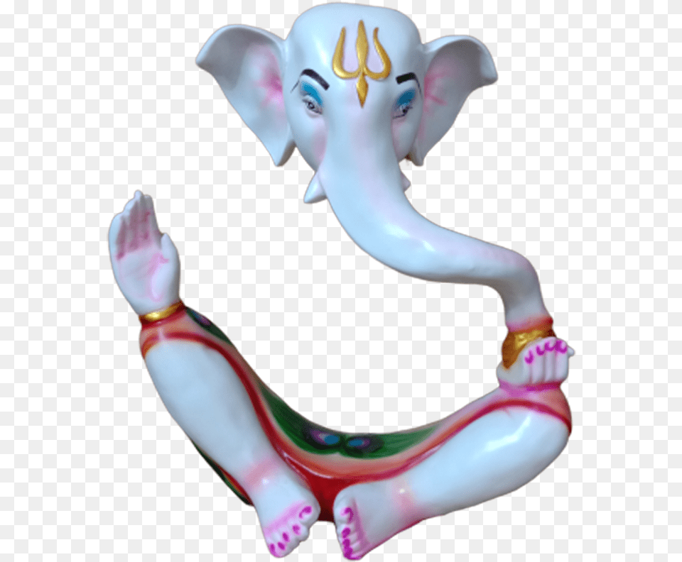 Ganesha Decorative Sculpture Home Decor Ganpati Idol Working Animal, Figurine, Baby, Person, Face Free Png Download