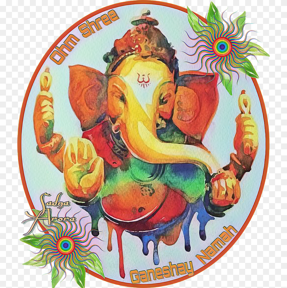 Ganesha Dharmik India Hindugod Hindu Pooja Loveremix, Art, Modern Art, Person, Face Free Png Download