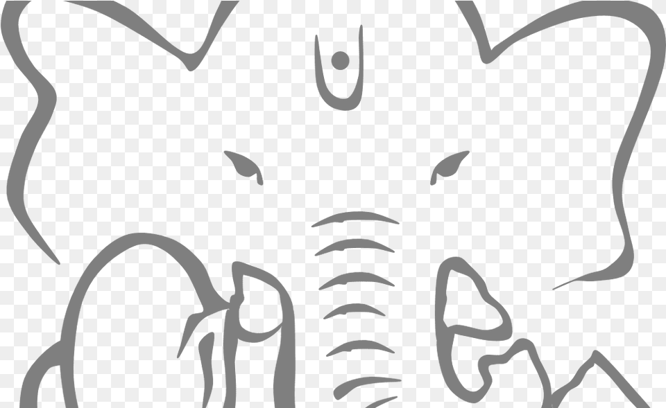 Ganesha Drawing, Stencil, Baby, Person, Silhouette Free Transparent Png