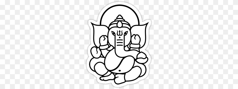 Ganesha Drawing For Kids, Art, Stencil, Ammunition, Grenade Png Image