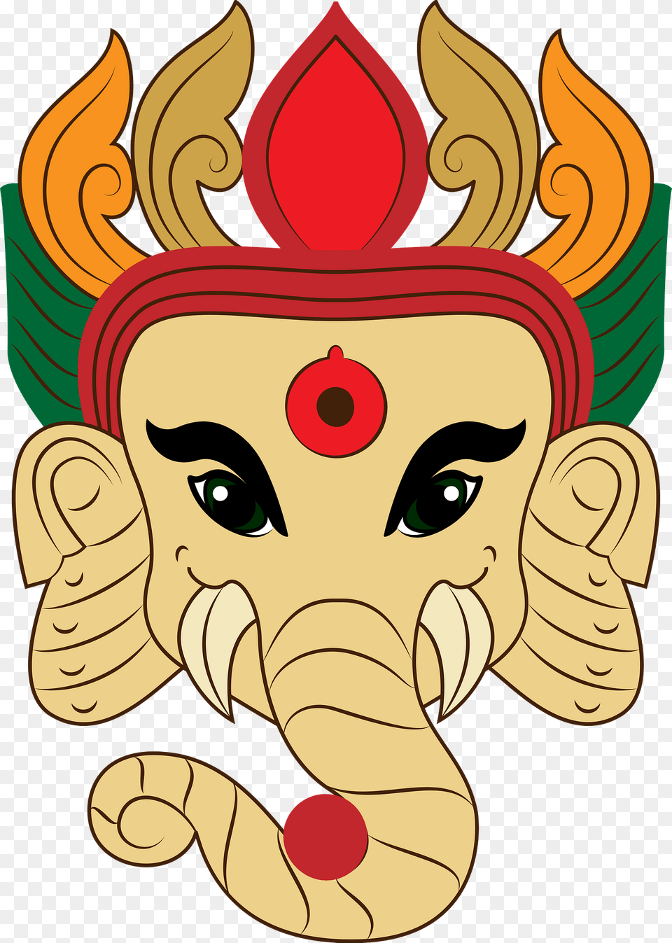 Ganesha Face Clipart, Baby, Person, Art, Head Free Png Download