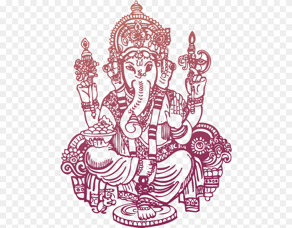 Ganesha Hindu God Ganesh Drawing, Art, Chandelier, Doodle, Lamp Png Image