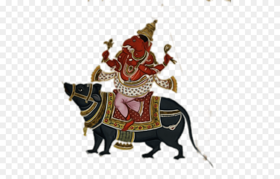 Ganesha Riding A Rat, People, Person, Baby, Knight Free Transparent Png