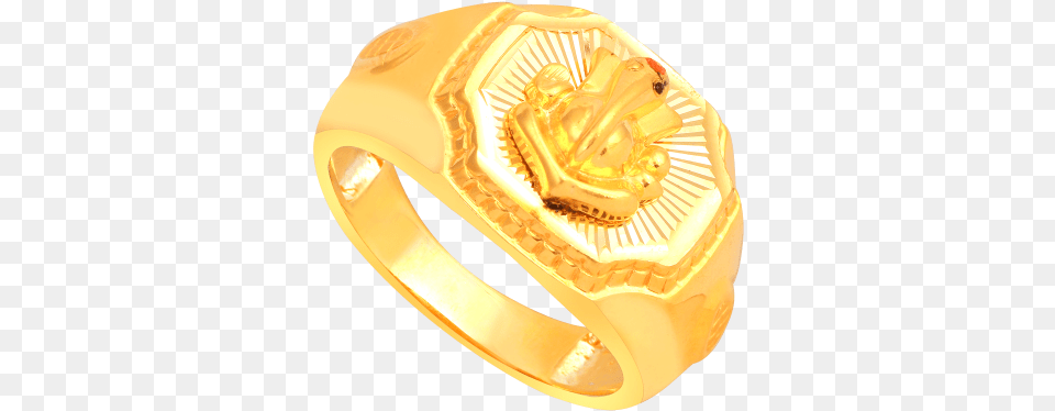 Ganesha Rings In Gold, Accessories, Birthday Cake, Cake, Cream Png