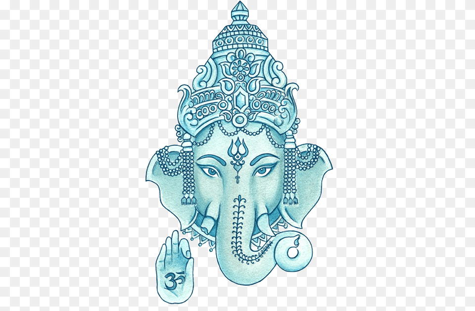 Ganesha Vector Watercolor Elephant Buddhism, Art, Person, Clothing, Drawing Free Transparent Png