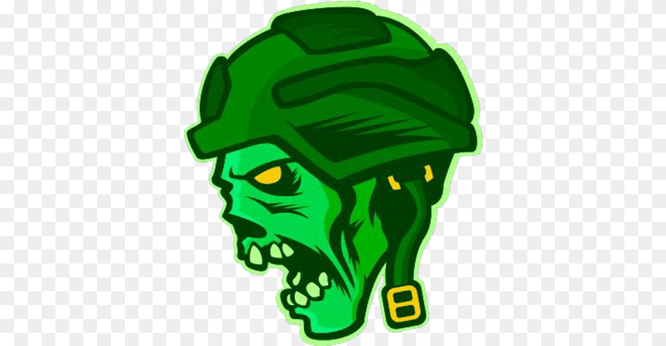 Gang Green Team Logo Arl Adult Rookie League Goldglove, Helmet, Art, Ammunition, Grenade Free Png