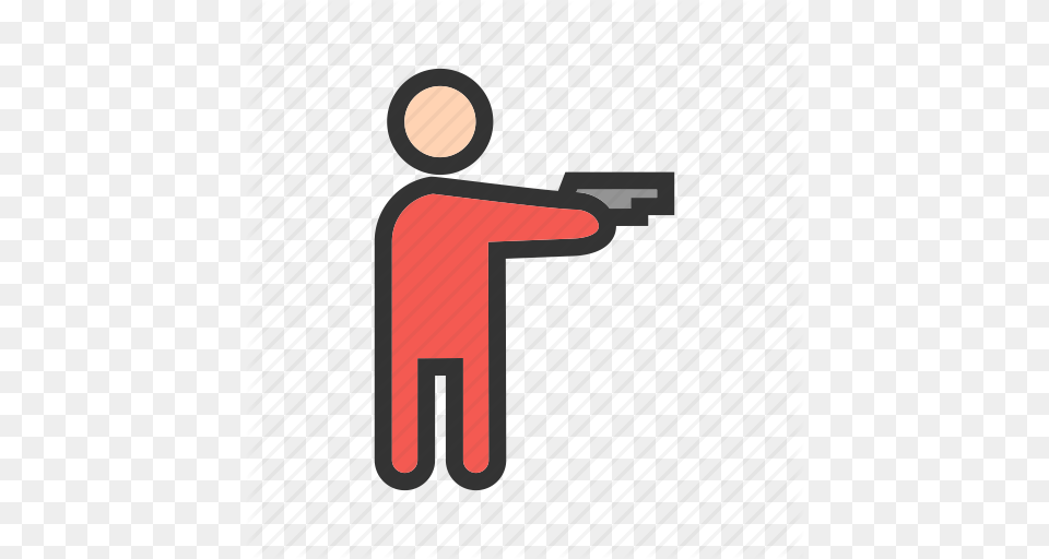 Gang Gun Hand Hold Pistol Safety Weapon Icon, Firearm, Handgun Png Image