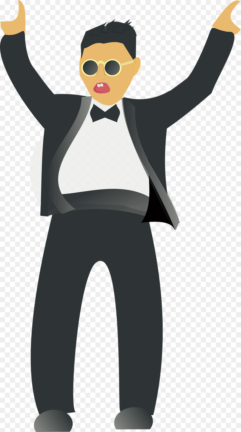 Gangnam Style Clipart, Tuxedo, Clothing, Formal Wear, Suit Png
