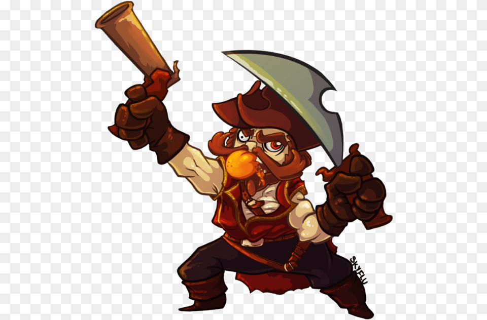 Gangplank League Of Legends Gangplank Chibi, People, Person, Baby Free Png