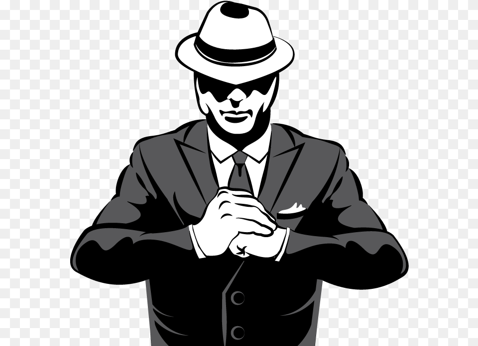 Gangster, Suit, Clothing, Stencil, Formal Wear Png Image
