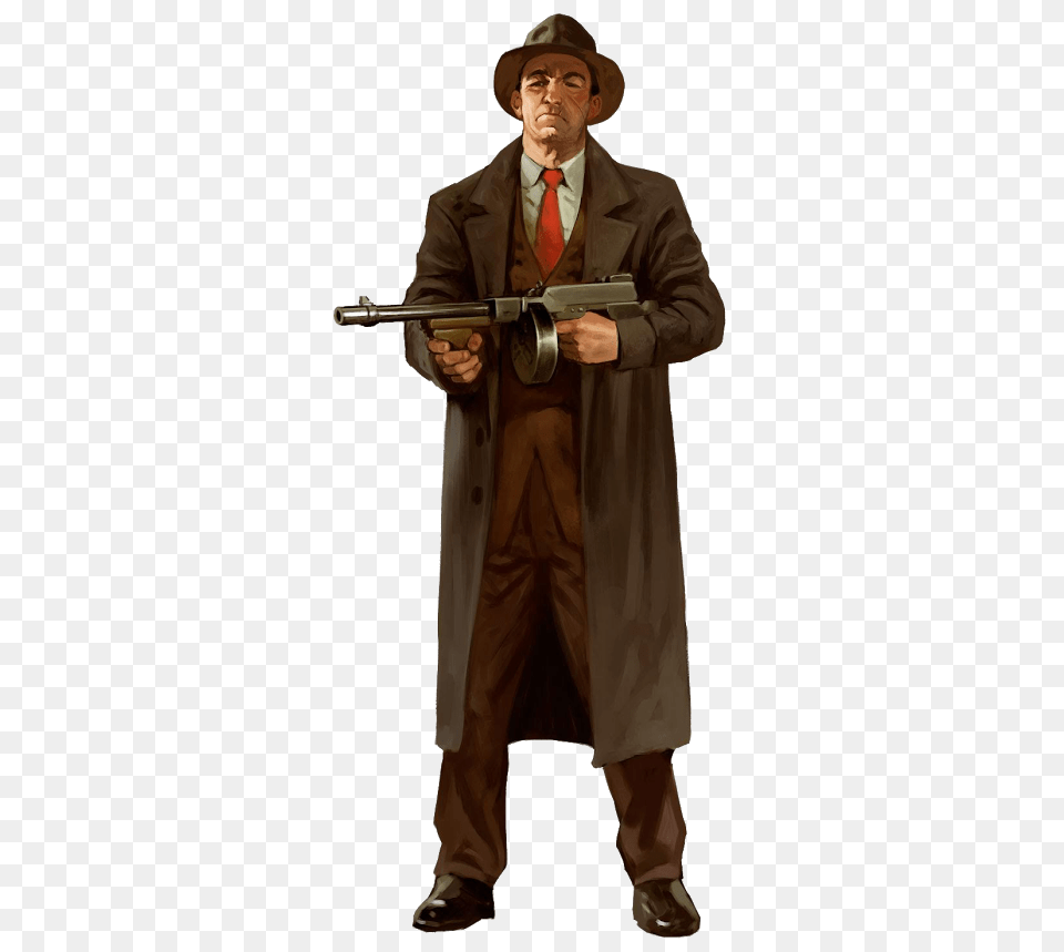 Gangster, Clothing, Coat, Overcoat, Adult Free Png