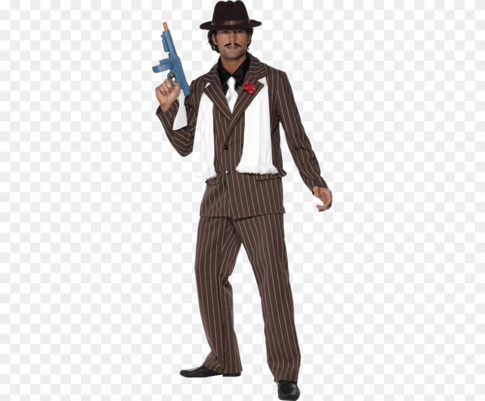 Gangster, Suit, Clothing, Person, Costume Png Image