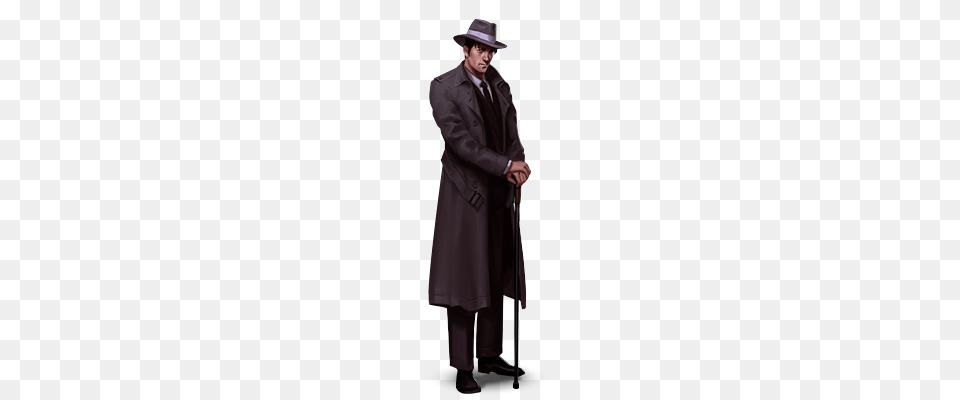 Gangster, Clothing, Coat, Overcoat, Stick Free Png