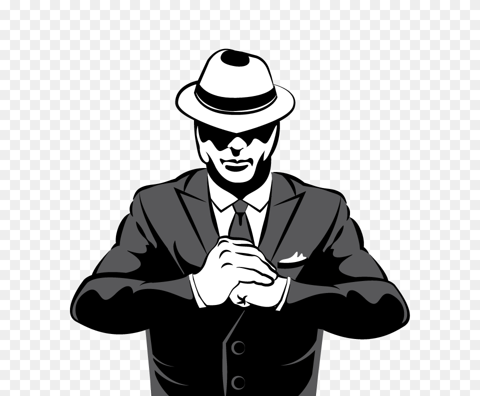 Gangster, Stencil, Adult, Person, Formal Wear Png