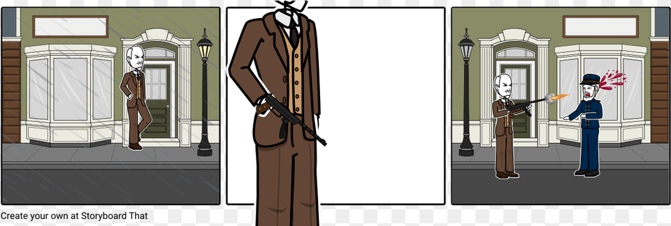 Gangster Bob Illustration, Clothing, Coat, Door, Person Png Image