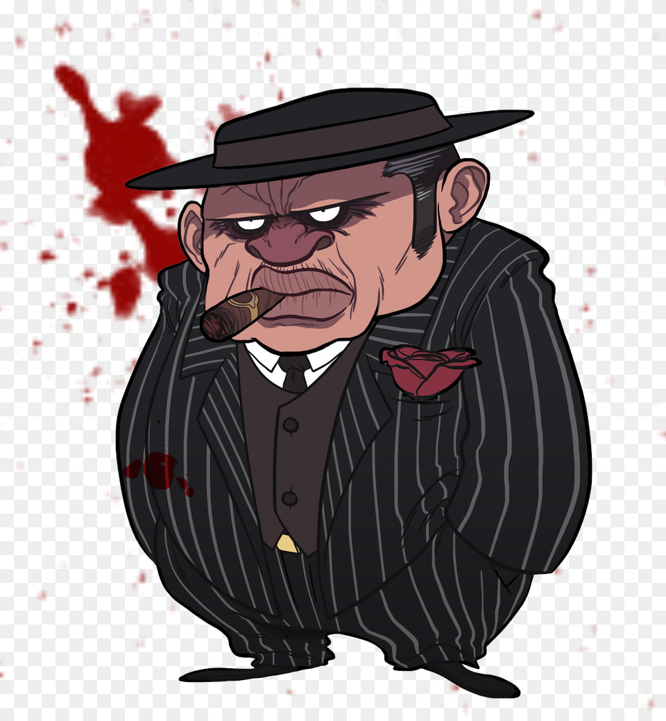 Gangster Character Sicilian Mafia Mafia Cartoon, Adult, Person, Man, Male Free Png Download