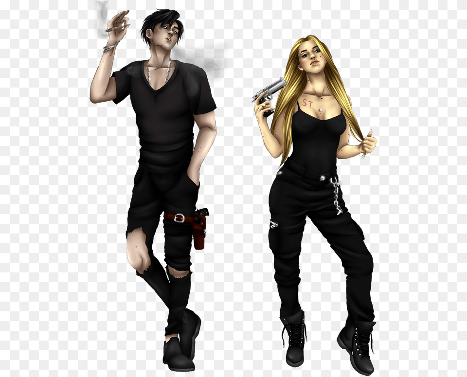 Gangster Couple By Pinduri Gangster Girl, Sleeve, Clothing, Long Sleeve, Person Free Transparent Png