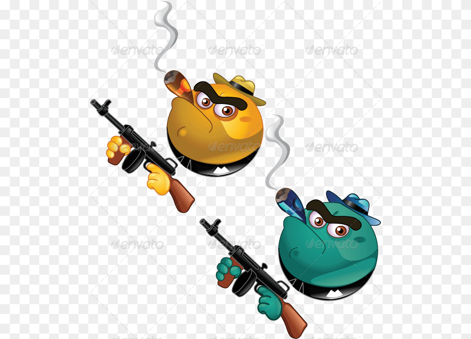 Gangster Emoticon Gangster Smiley, Bow, Weapon, Gun, Firearm Png Image