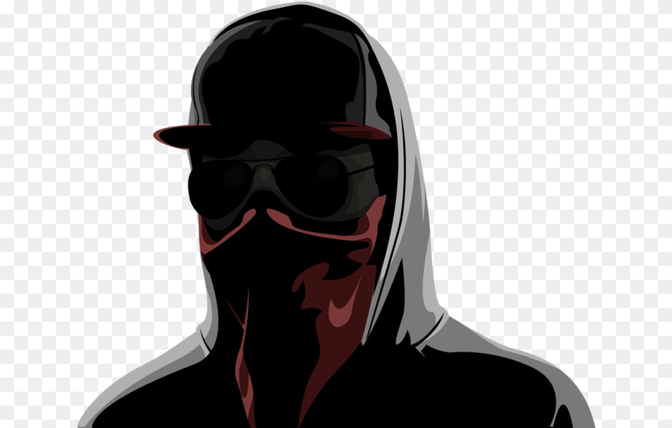 Gangster Gangsta Rap Drawing Gangster, Accessories, Sunglasses, Person, Hood Png Image