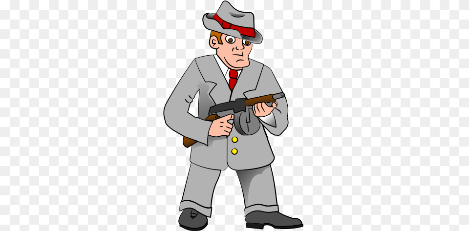 Gangster Gangster Transparente, Person, Firearm, Weapon, Face Png Image