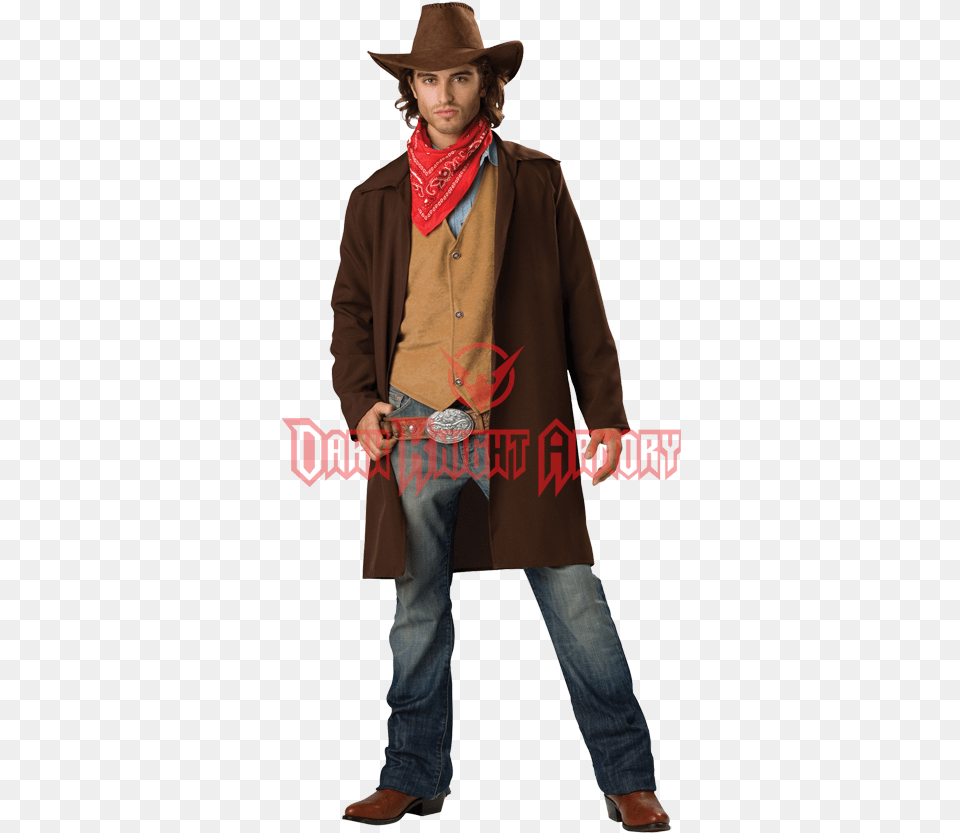 Gangster Hat Cowboy Costume Ideas For Men Hd Download Outlaw Halloween Costume, Clothing, Coat, Adult, Person Png