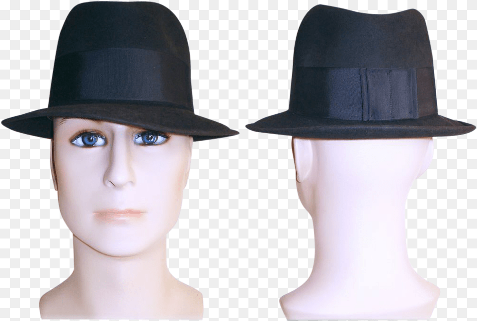 Gangster Hat Fedora, Clothing, Sun Hat, Adult, Female Png Image