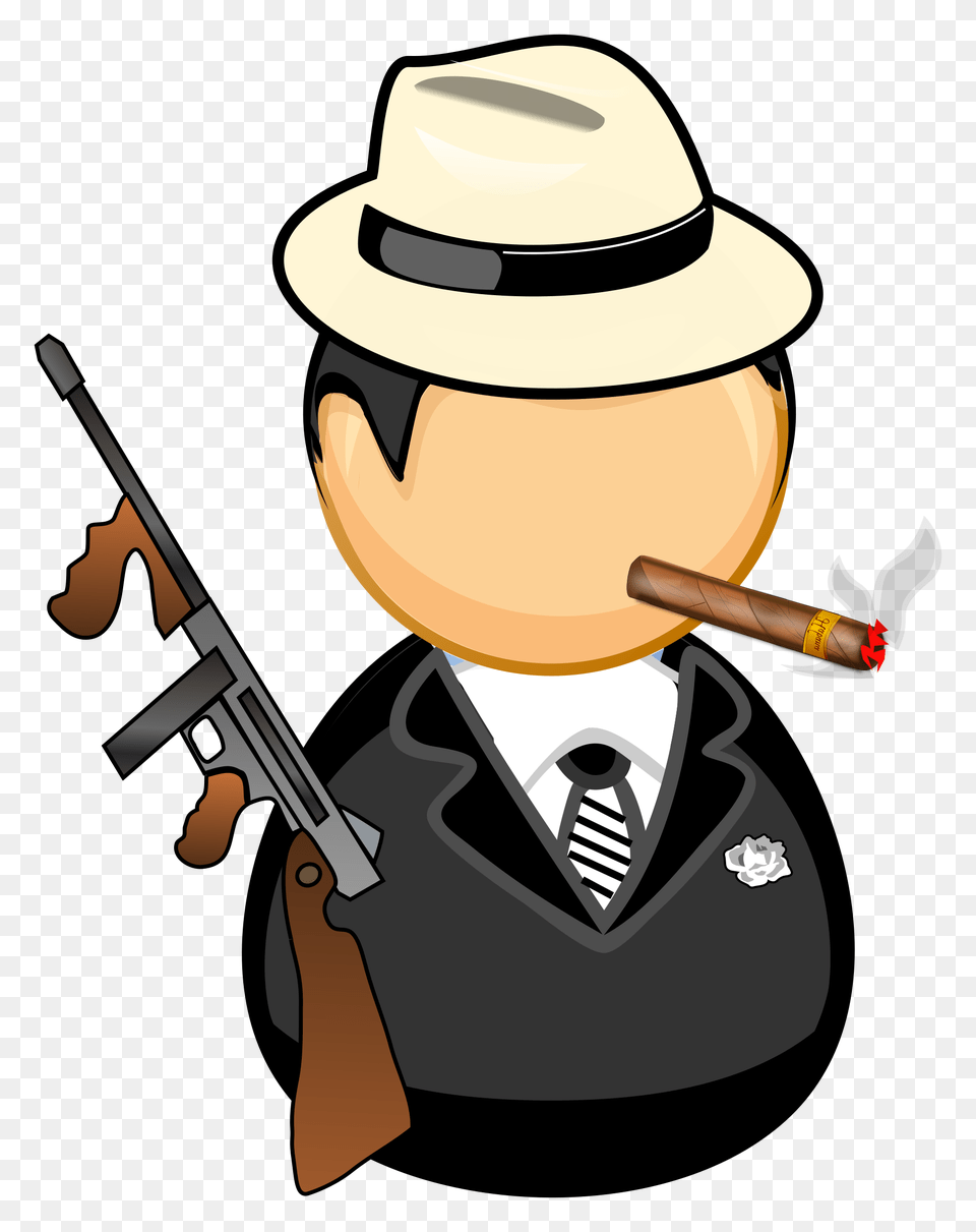 Gangster Icons, Clothing, Firearm, Hat, Weapon Free Png