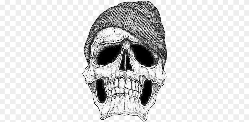 Gangster Skull Design Tattoo, Person, Head, Body Part, Mouth Png Image