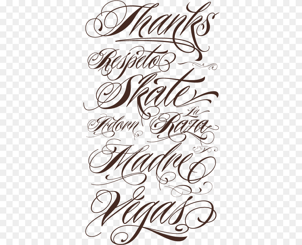 Gangster Tattoos Tattoo Lettering Fonts, Calligraphy, Handwriting, Text Free Png